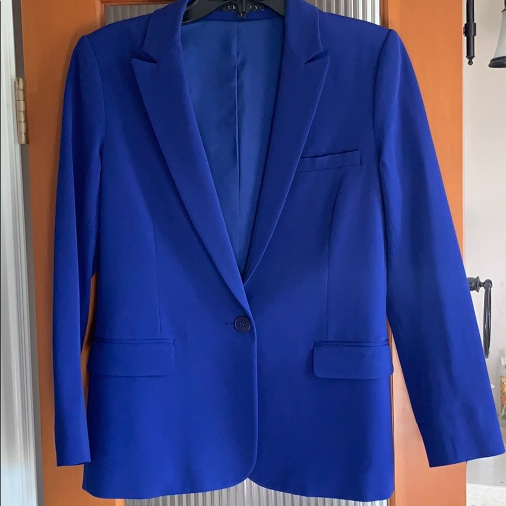 Theory Cobalt Blue Charlie Priceless Blazer 8